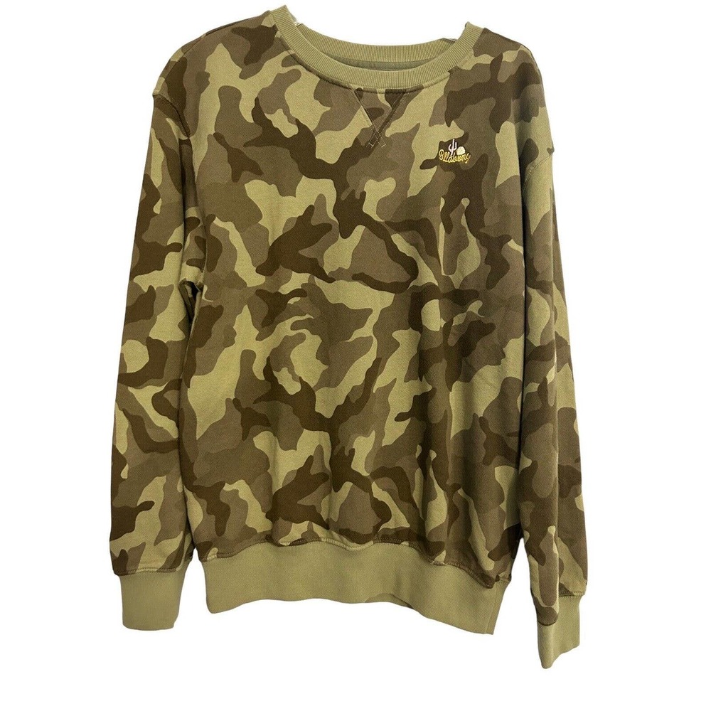 Billabong Women’s After Surf Green Camo Sweatshirt New Without Tags Size Small